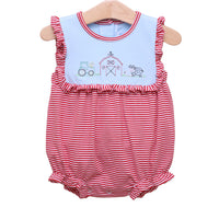 Farm Embroidery Ruffle Bubble