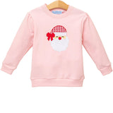 Light Pink French Terry Santa Pullover