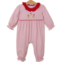 Gingerbread Ruffle Romper