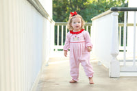 Gingerbread Ruffle Romper