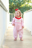 Gingerbread Ruffle Romper