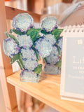 Hydrangea Cross Acrylic Display