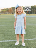 Light Blue Megaphone Dress