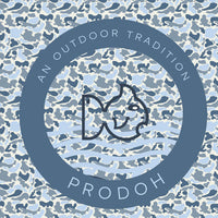 Pro Performance Hoodie in Blue Break Point Camo with PRODOH Logo