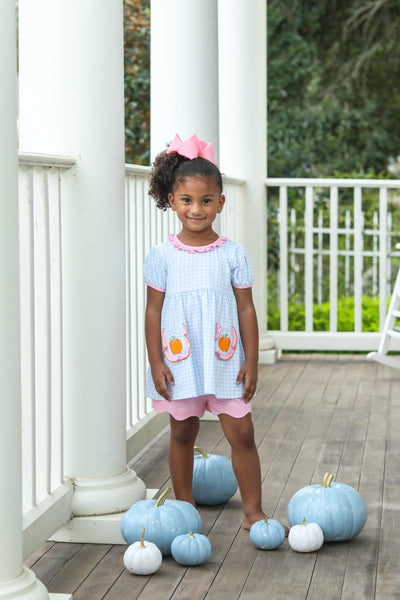 Pumpkin Ruffle Short Set