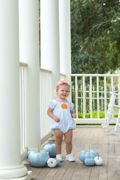 Pumpkin SS Ruffle Bubble