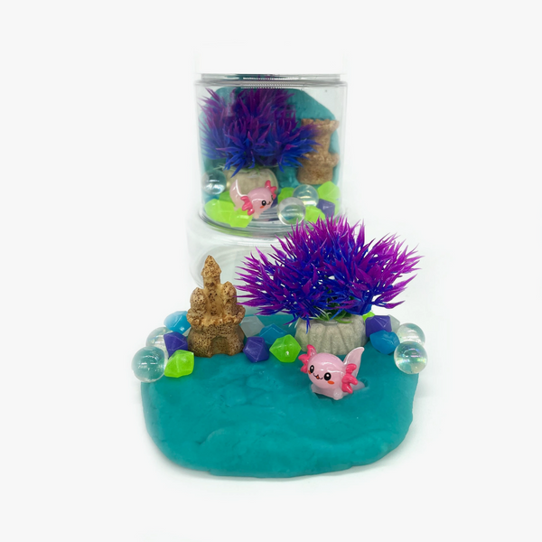 Axolotl Mini Play Dough-To-Go Kit
