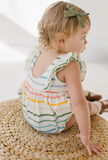 Amelia Romper in Primary Stripe