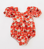 Puff Romper in Apple | Baby Bubble