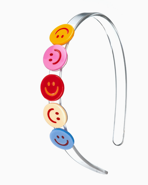 Multi Happy Face Colorful Headband