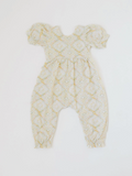 Rosie Romper in Muted Geo