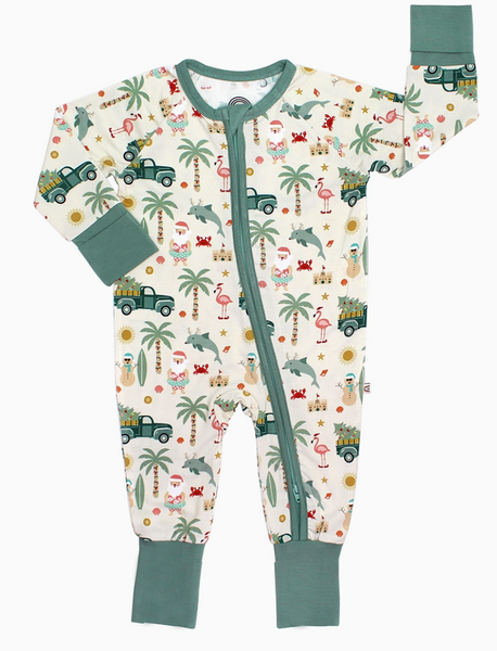 Coastal Christmas Bamboo Convertible Romper