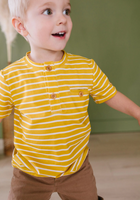 Alex Tee in Mustard Stripe