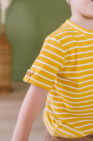 Alex Tee in Mustard Stripe