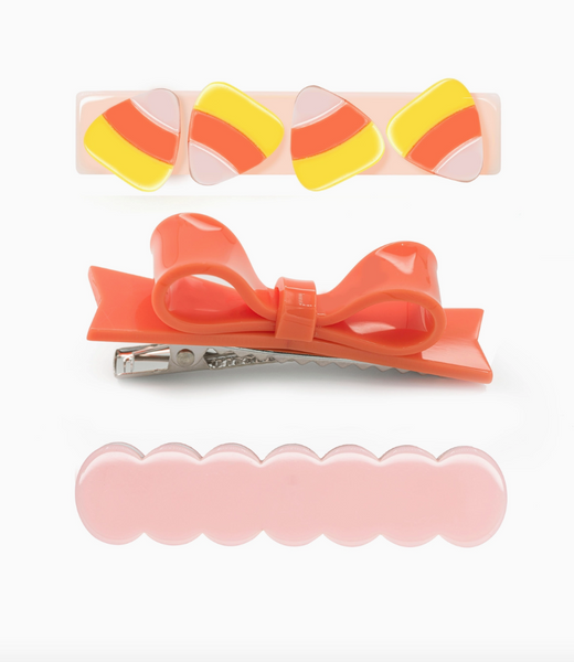 Candy Corn & Bowtie Hair Clips