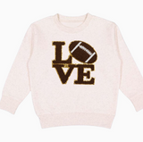 Football Love Patch Sweatshirt