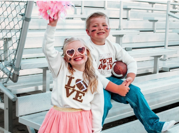 Football Love Patch Sweatshirt