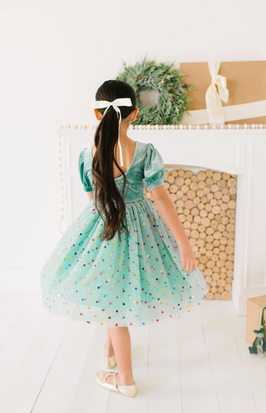 Diana Dress in Minty Confetti