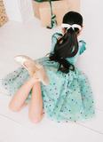 Diana Dress in Minty Confetti