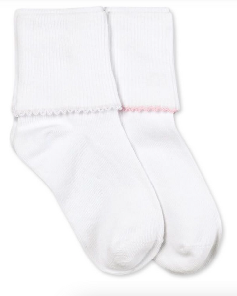 Jefferies Socks Smooth Toe Tatted Edge Turn Cuff Socks