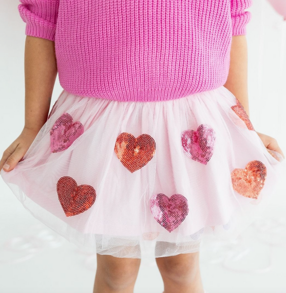 Sequin Heart Valentine's Day Tutu