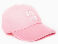 Light Pink Big Sis Hat 1Y-4Y