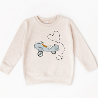 Love Is in the Air Airplane Kids Sweatshirt