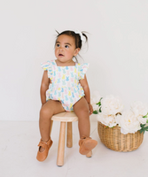 Emmy Romper in Marshmallow Bunny