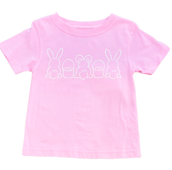 SS Light Pink Bunnies and Baskets Trio