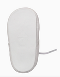 August Crib Shoe-White Leather