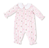 Smocked Long Sleeve Romper