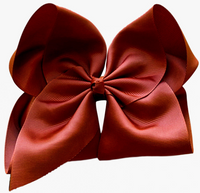 Solid Grosgrain Bow On Nylon Headband