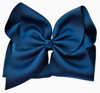 Solid Grosgrain Bow On Nylon Headband