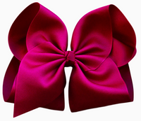 Solid Grosgrain Bow On Nylon Headband