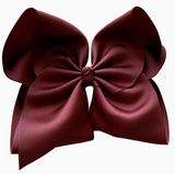 Solid Grosgrain Bow On Nylon Headband