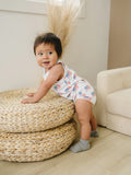American Flag Print Bamboo Romper