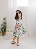 Aura Poplin Dress in Christmas Tree