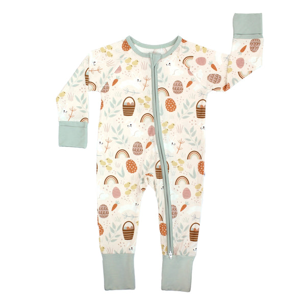 Hop To It Bamboo Convertible Baby Pajamas