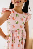 Olivia Dress in Apple A Day