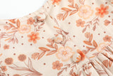 Brown Floral Tunic and Leggings Set