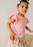 Flutter Tee in Dusty Rose