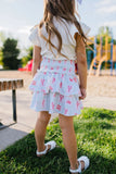Ruffle Skort in Le Crustace