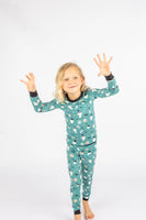 Halloween Glow in the Dark Kids Bamboo Sleepwear Set