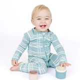 Blue Plaid Bamboo Convertible Romper