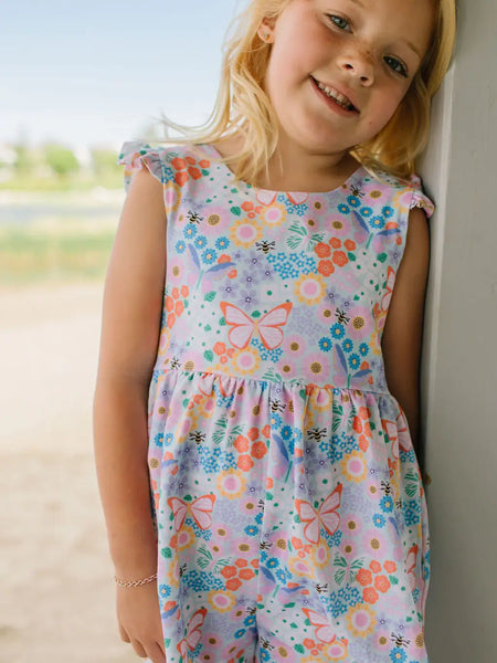 Macie Romper in Butterfly Dream