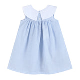 Blue Bunnies Seersucker Yoke Dress