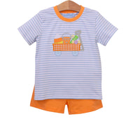 Boys Halloween Wagon Short Set