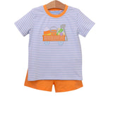 Boys Halloween Wagon Short Set