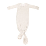 Baby knotted gown on a white background