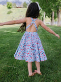 Sofia Dress in Blue Celebration